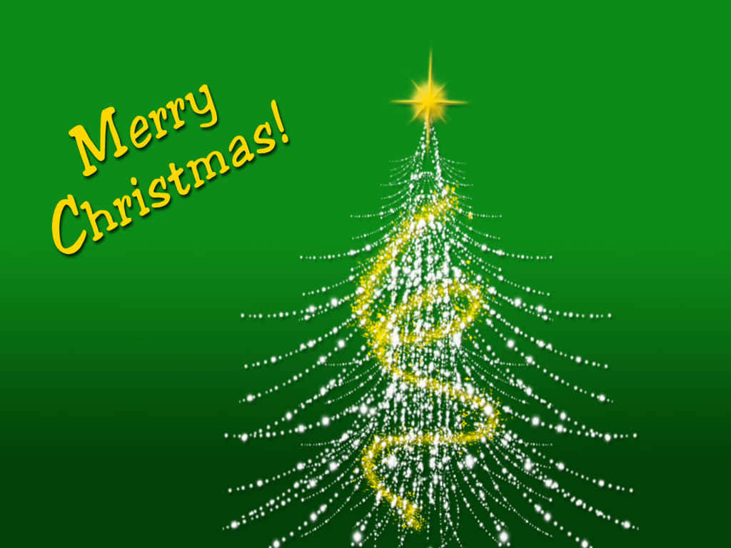 Celebrate The Holidays With An Enchanting Dark Green Christmas Background