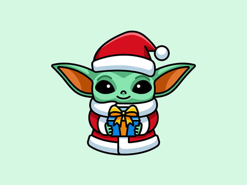 Celebrate The Holidays With Baby Yoda! Background