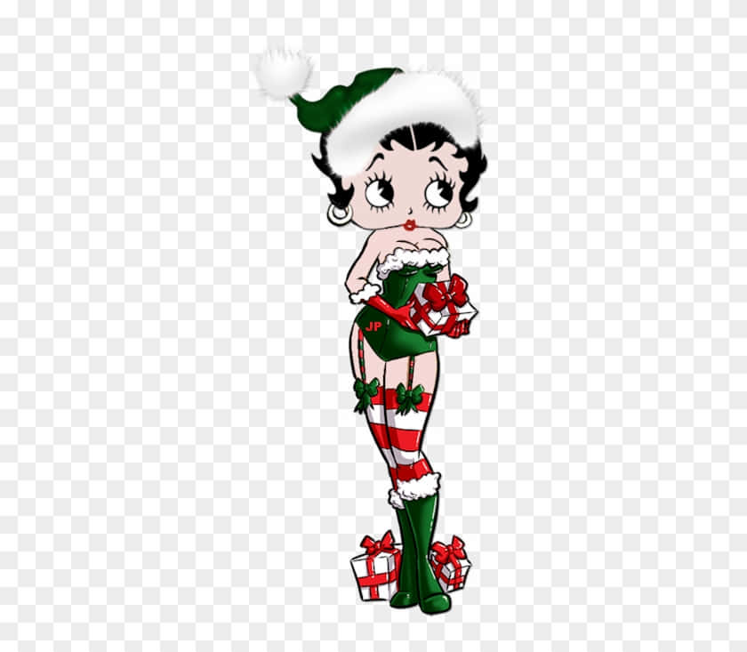 Celebrate The Holidays With Betty Boop Background