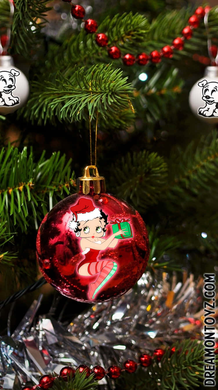 Celebrate The Holidays With Betty Boop Background