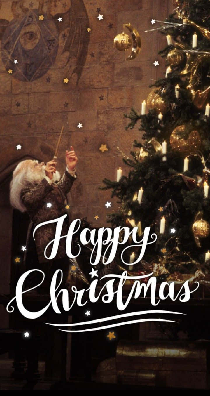 Celebrate The Holidays With Harry Potter Background