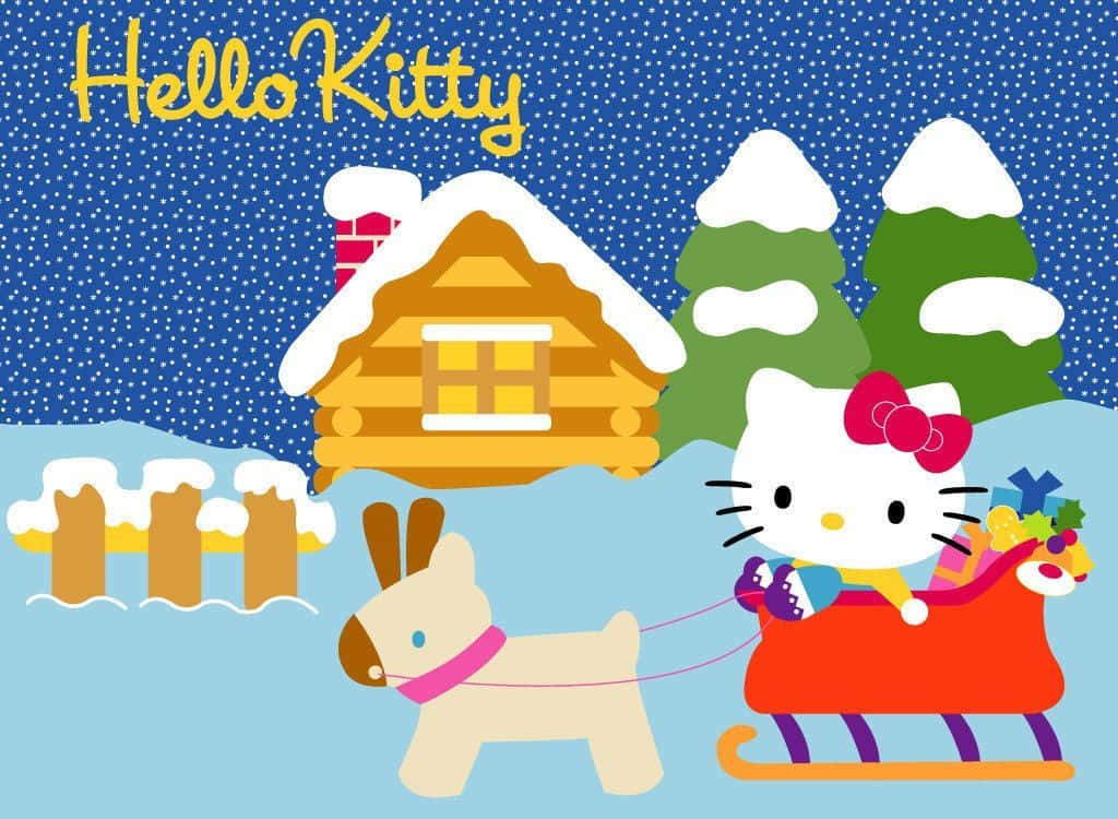 Celebrate The Holidays With Hello Kitty! Background