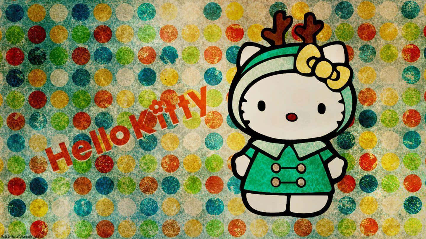 Celebrate The Holidays With Hello Kitty Background