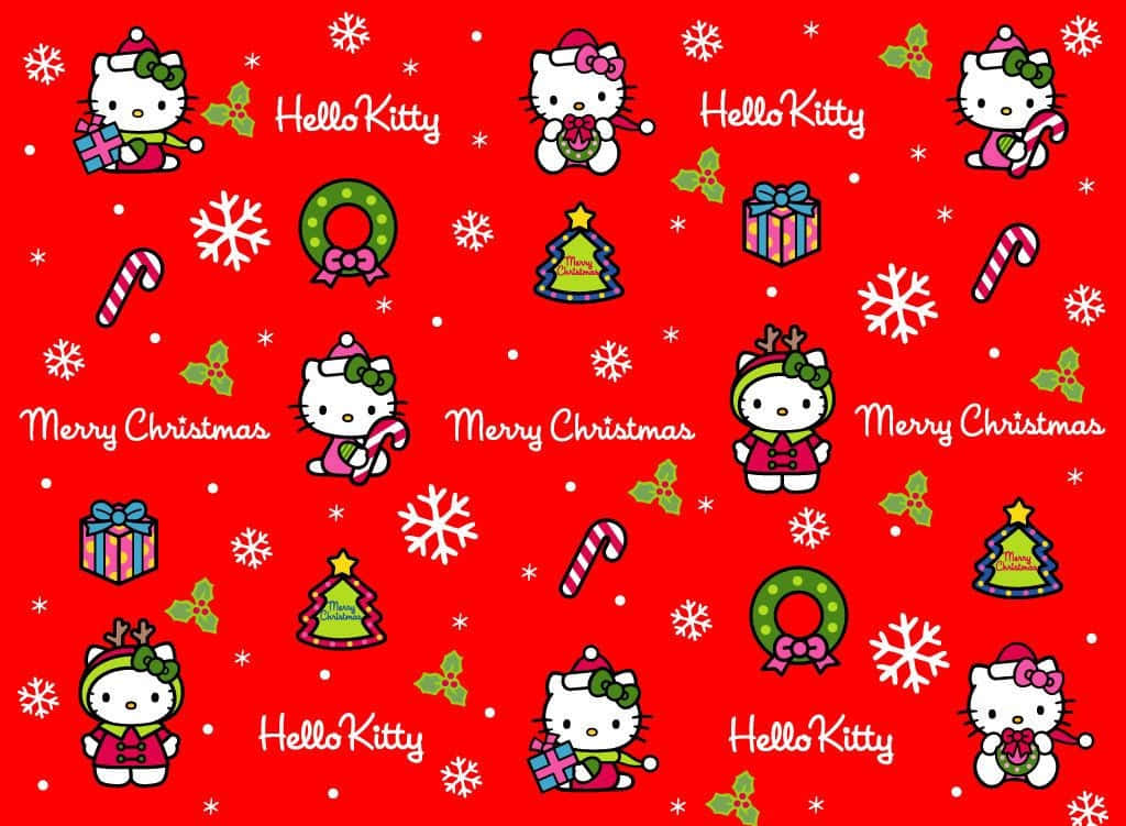 Celebrate The Holidays With Hello Kitty! Background