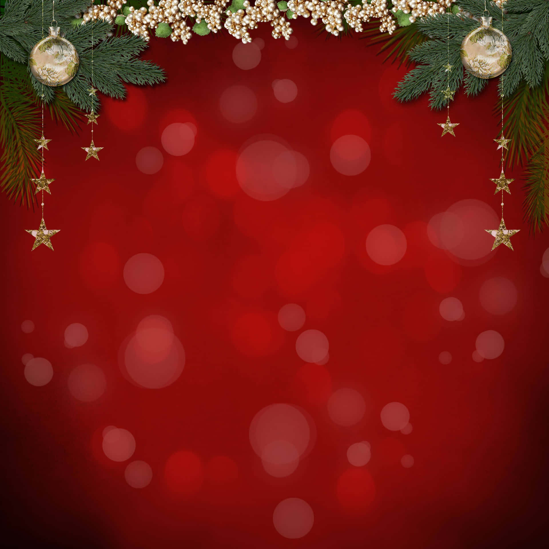 Celebrate The Holidays With Red And Green Background