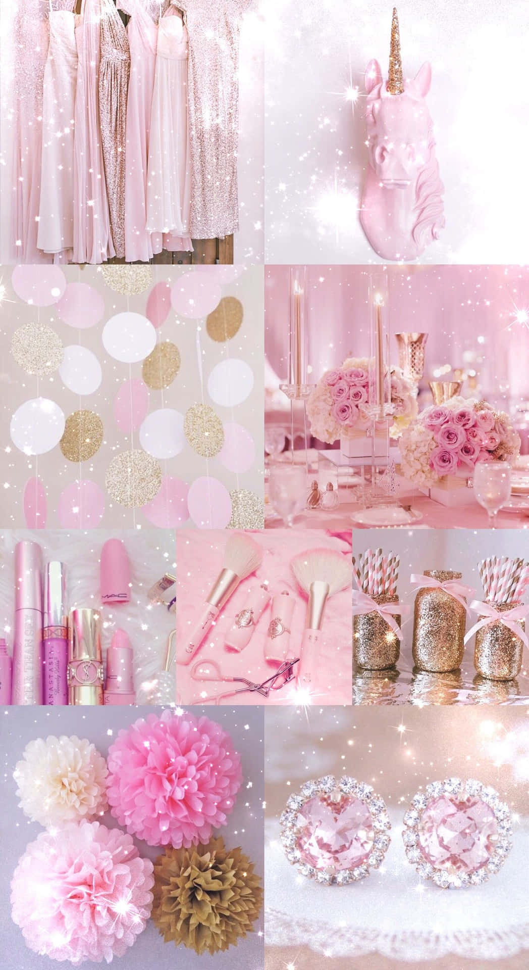 Celebrate The Holidays With Rose Gold! Background