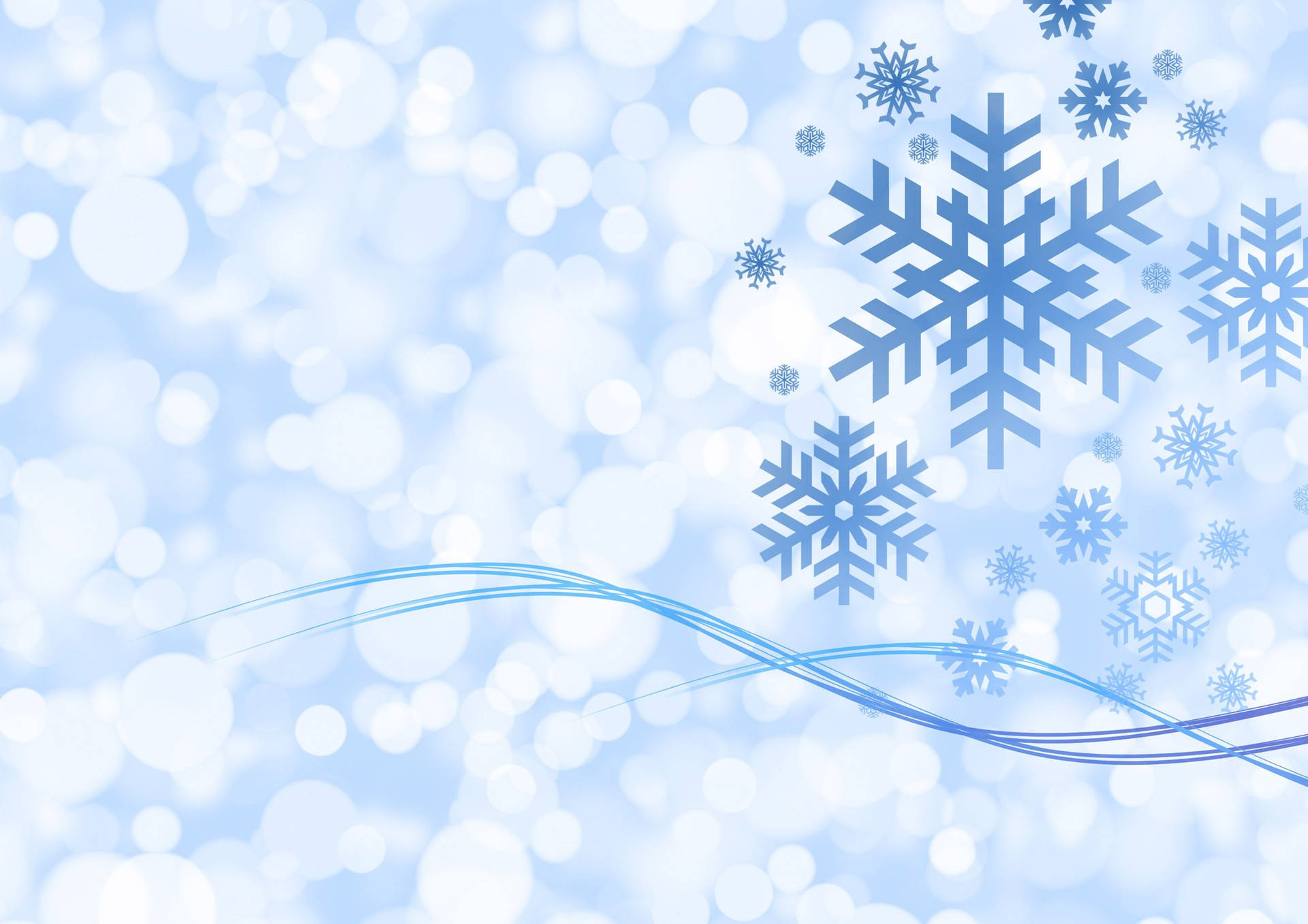 Celebrate The Holidays With Snowflakes Background