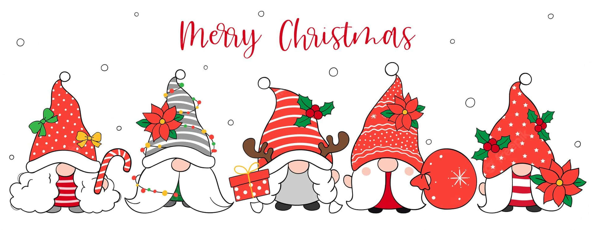 Celebrate The Holidays With This Cute Christmas Gnome Background