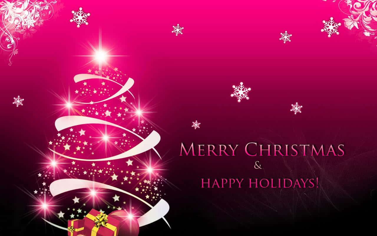 Celebrate The Holidays With This Happy Holidays Desktop Wallpaper! Background
