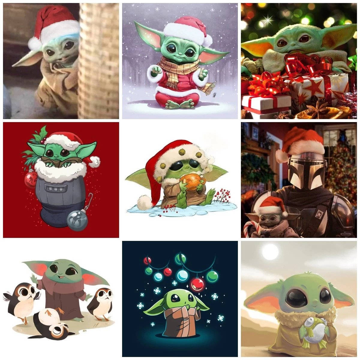 Celebrate The Holidays With Your Favorite Star Wars Characters Background