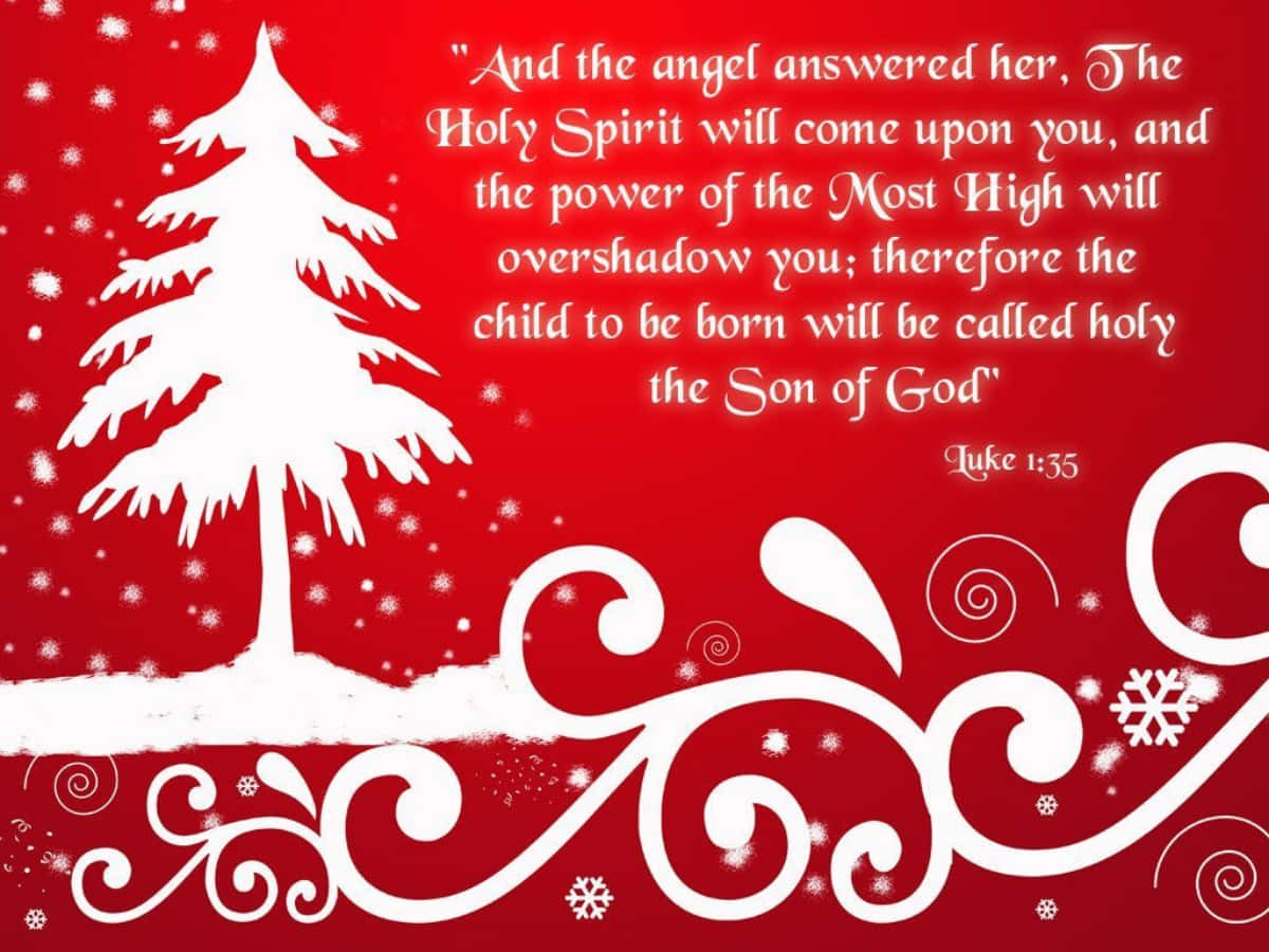 Celebrate The Joy And Peace Of Christmas With This Inspiring Bible Verse Background