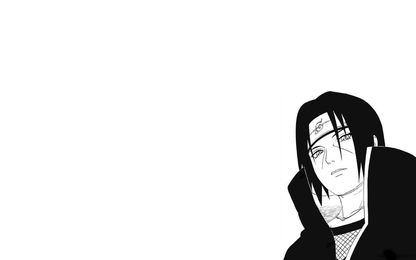 Celebrate The Legendary Anime Hero | Naruto - Black And White Background