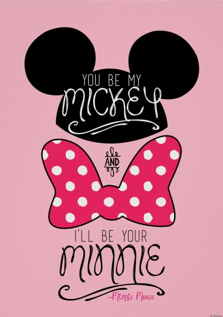 Celebrate The Loveable Minnie Mouse In Fun Pink! Background