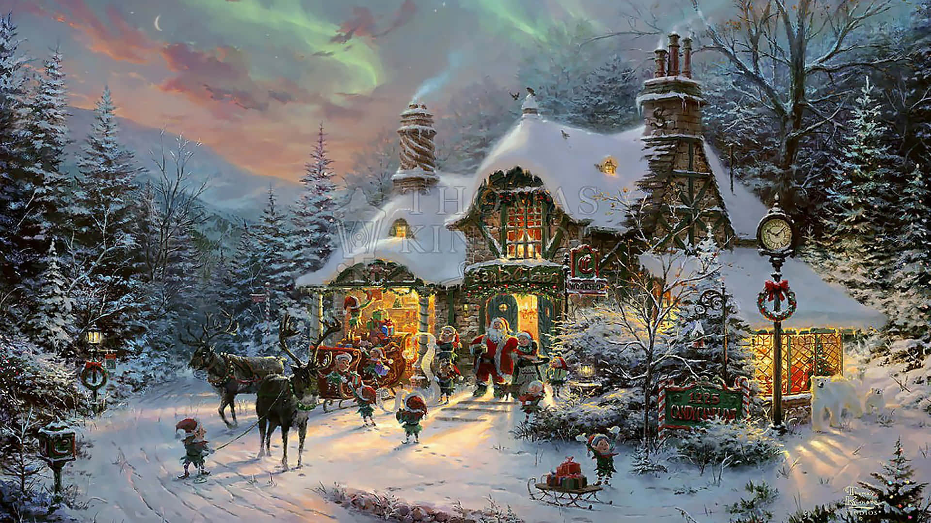 Celebrate The Magic Of Christmas With This Stunning 1920x1080 Hd Wallpaper Background