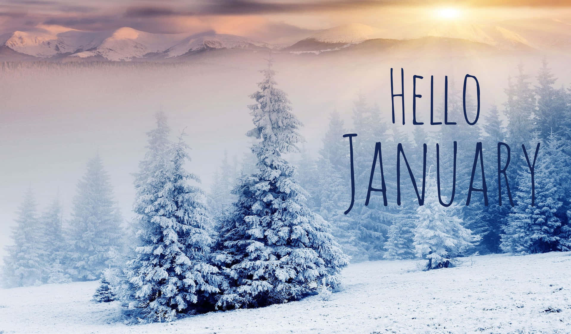 Celebrate The New Year With January's Cozy Vibes Background