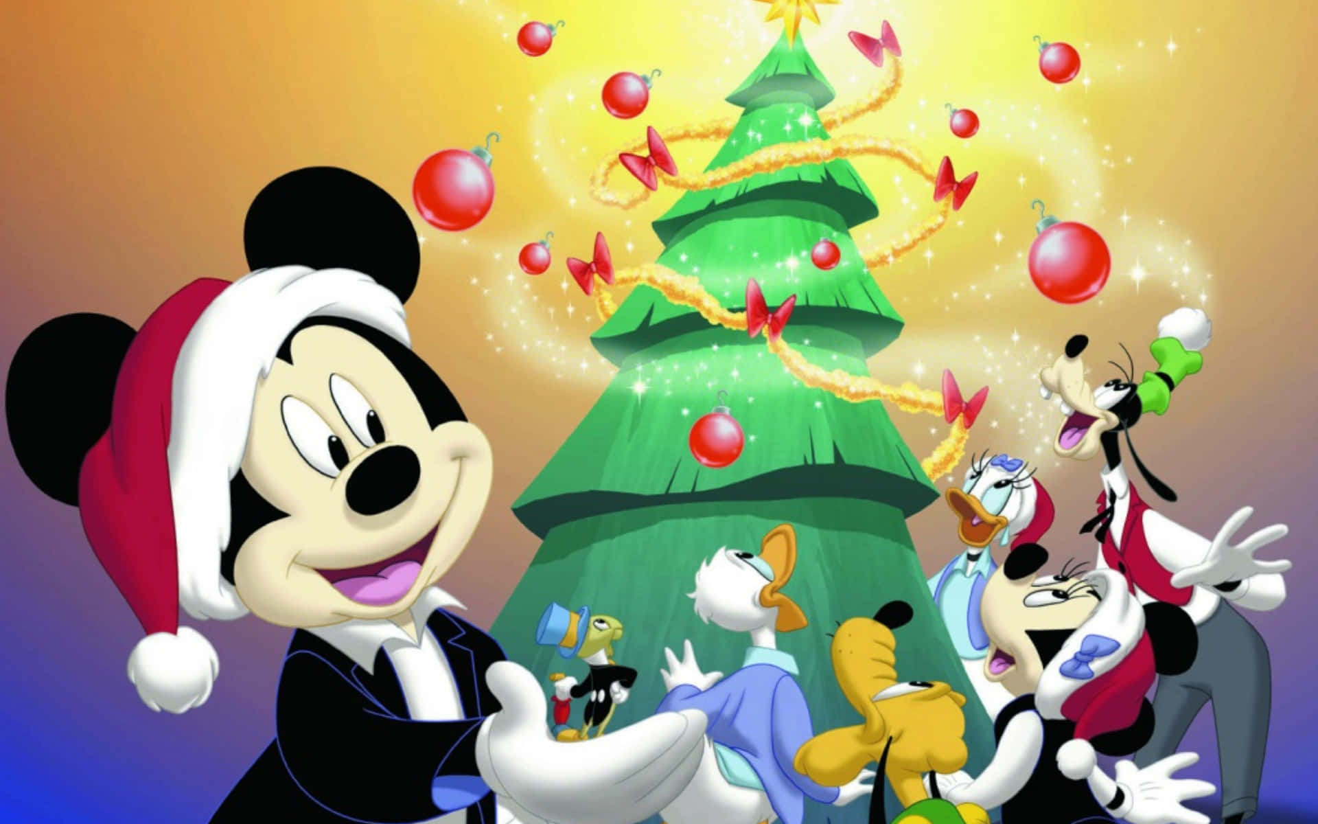 Celebrate The New Year With Mickey Mouse! Background