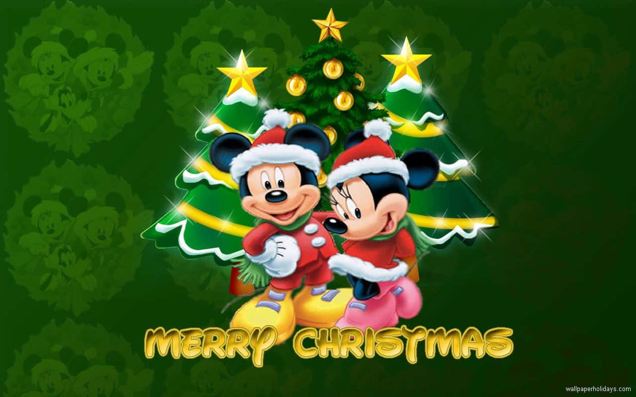 Celebrate The New Year With Mickey Mouse Background