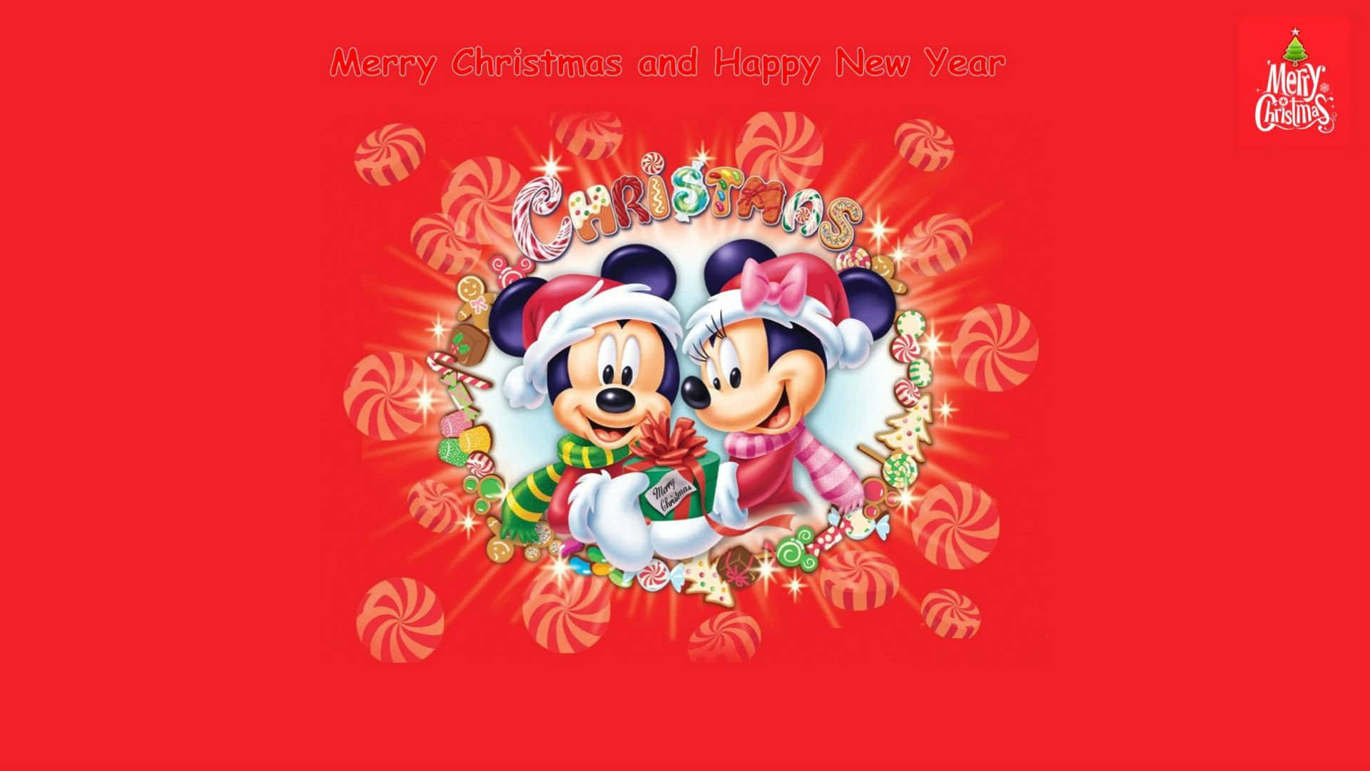 'celebrate The New Year With Mickey Mouse' Background