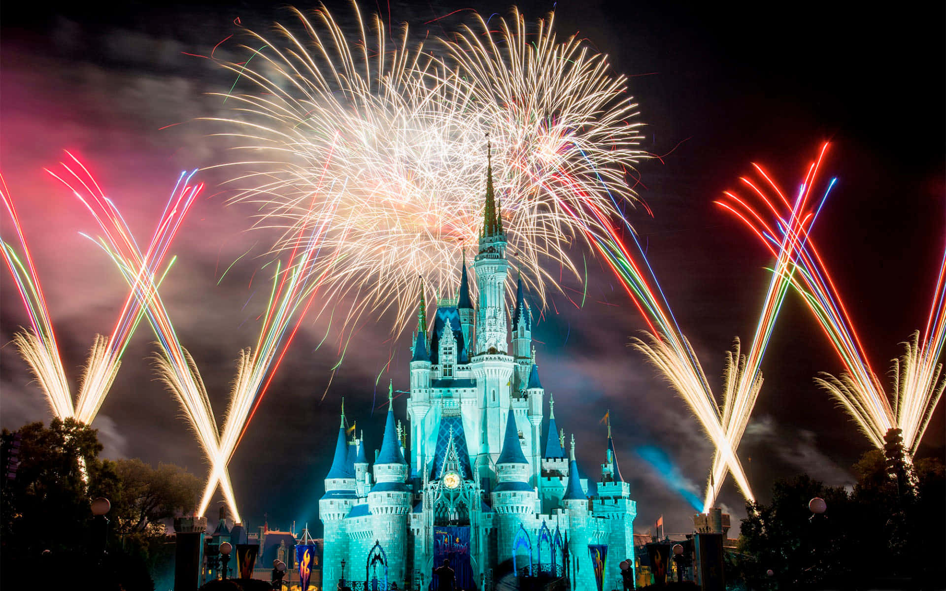 Celebrate The New Year With Mickey Mouse Background