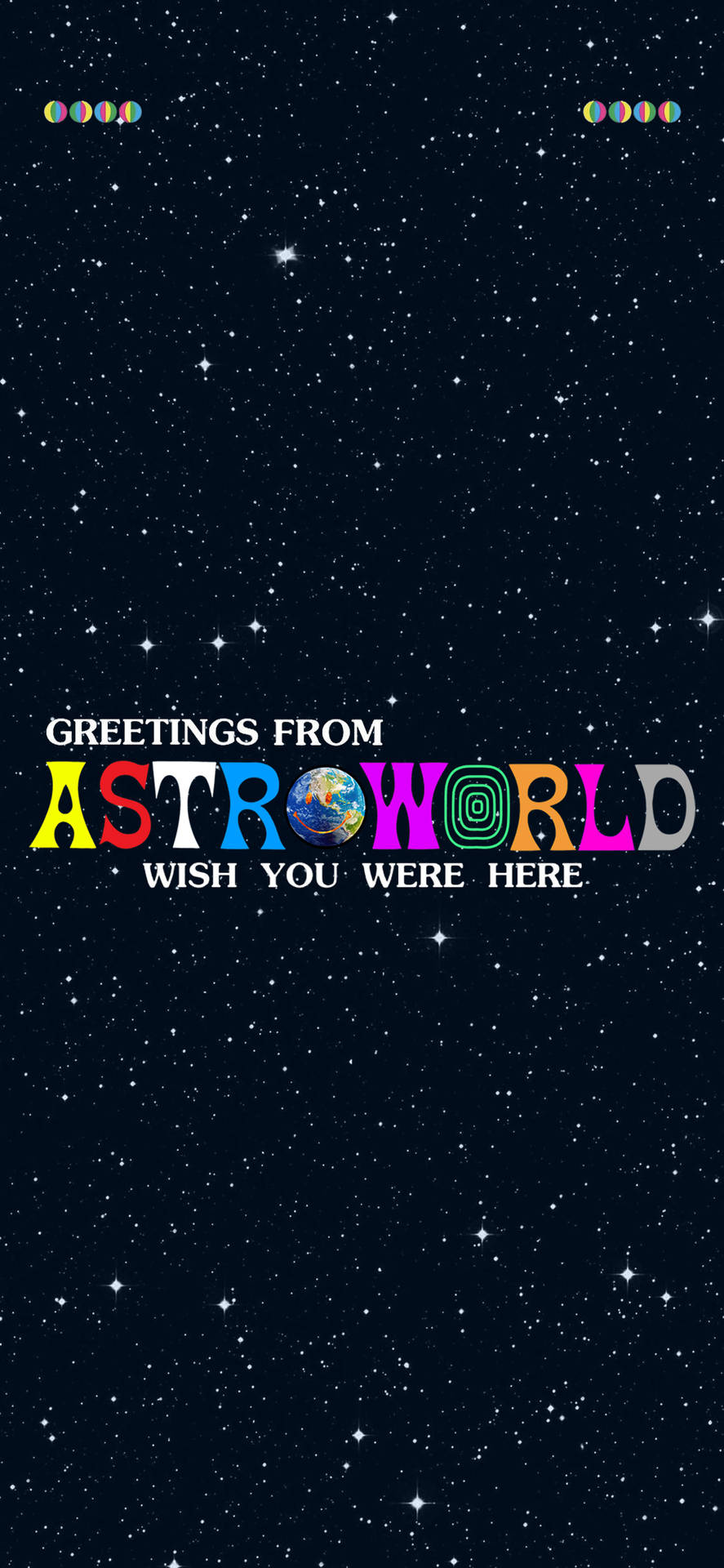 Celebrate The Release Of Travis Scott's Astroworld With This Festive Iphone Wallpaper Background