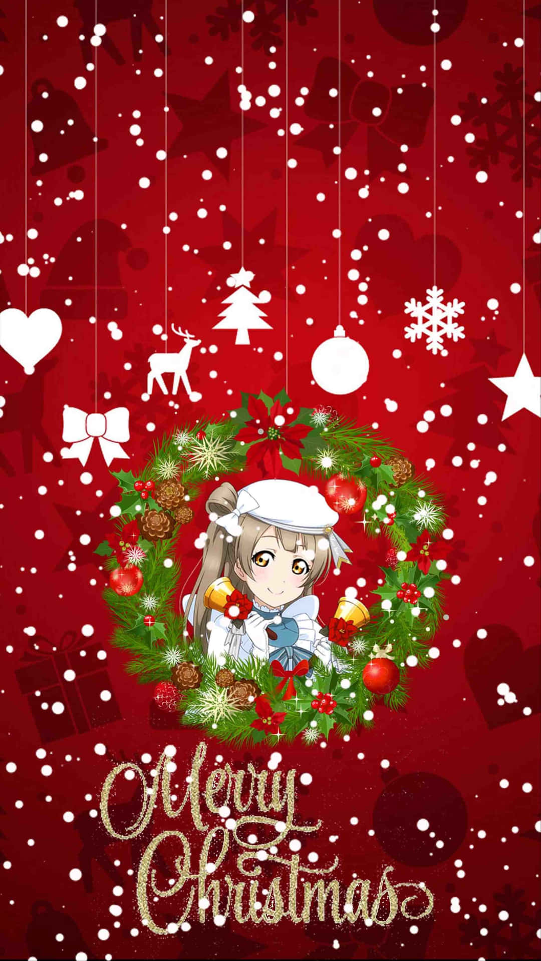 Celebrate The Season With A Red Christmas Iphone! Background