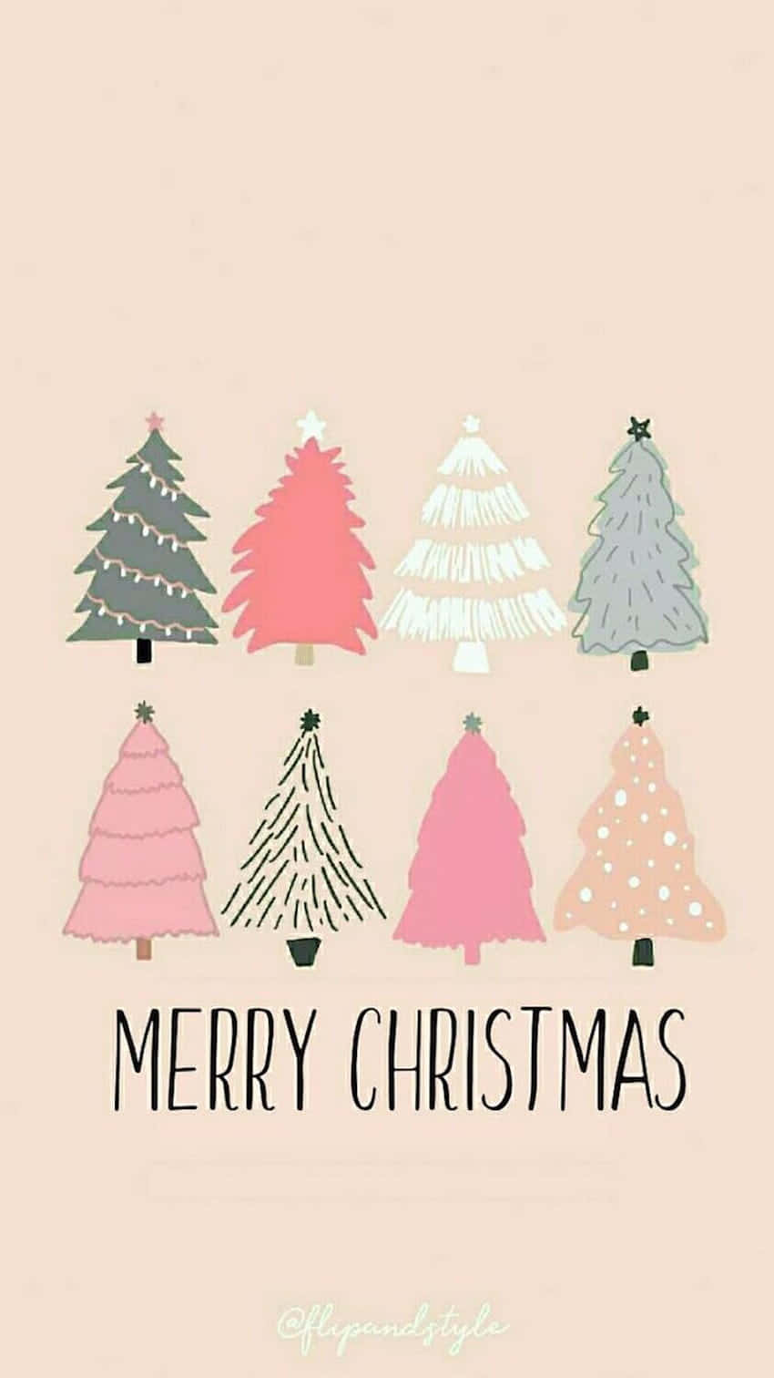 Celebrate The Season With This Adorable Christmas Tree Background