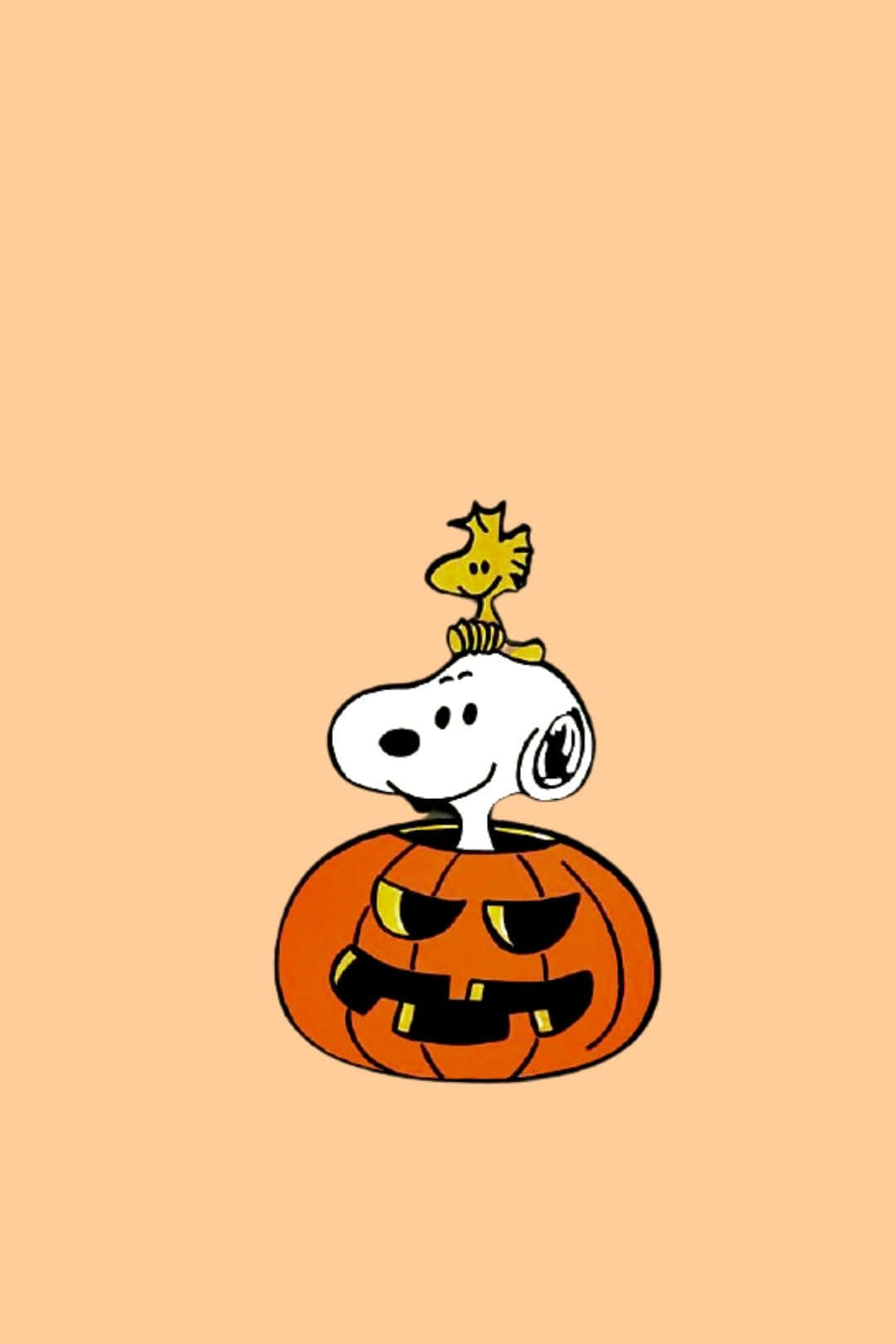 Celebrate The Splendour Of Autumn With Snoopy. Background