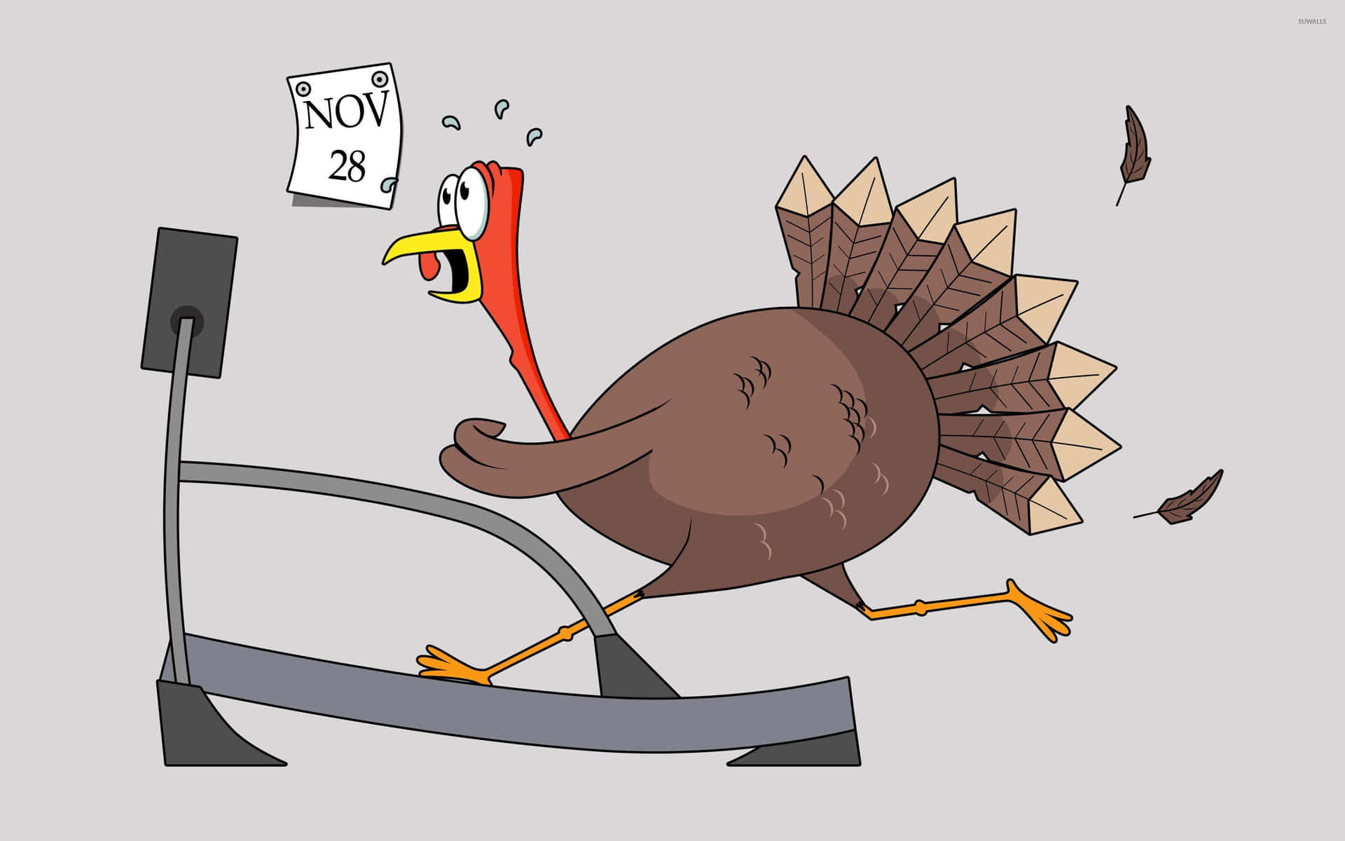 Celebrate The Thanksgiving Holiday With This Festive Cartoon Turkey! Background