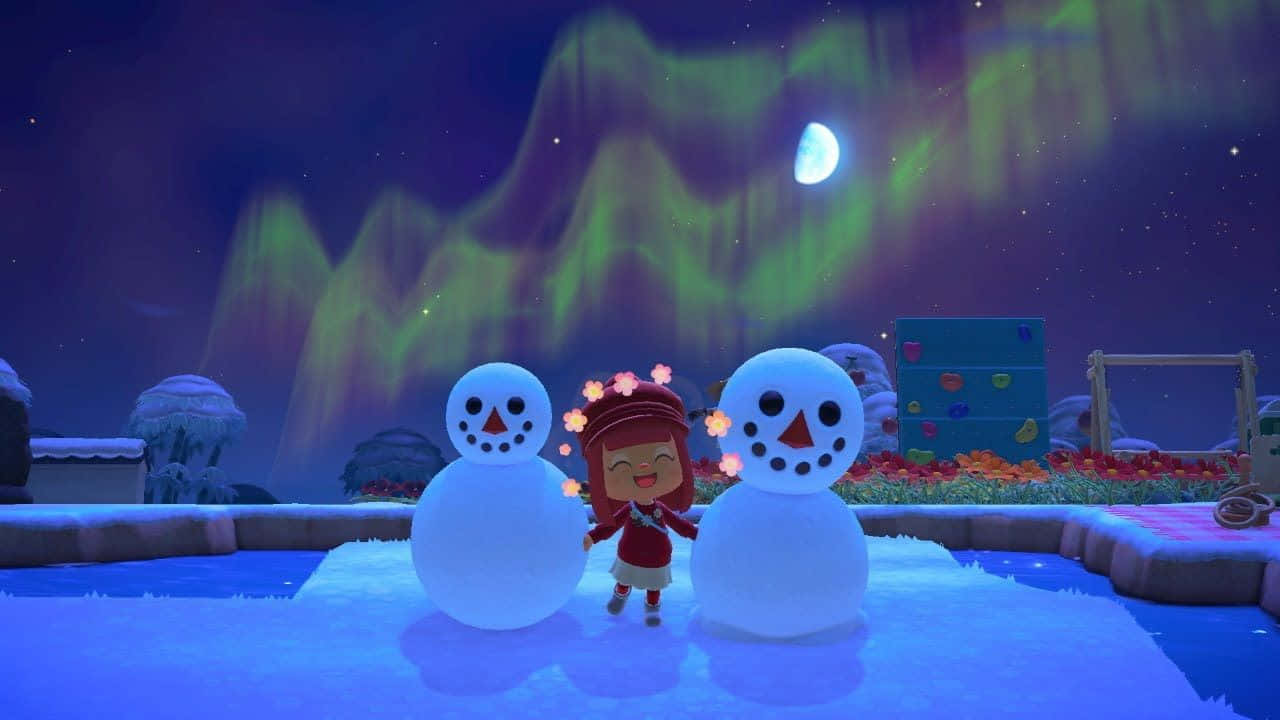 Celebrate The Winter Holidays With Animal Crossing Background