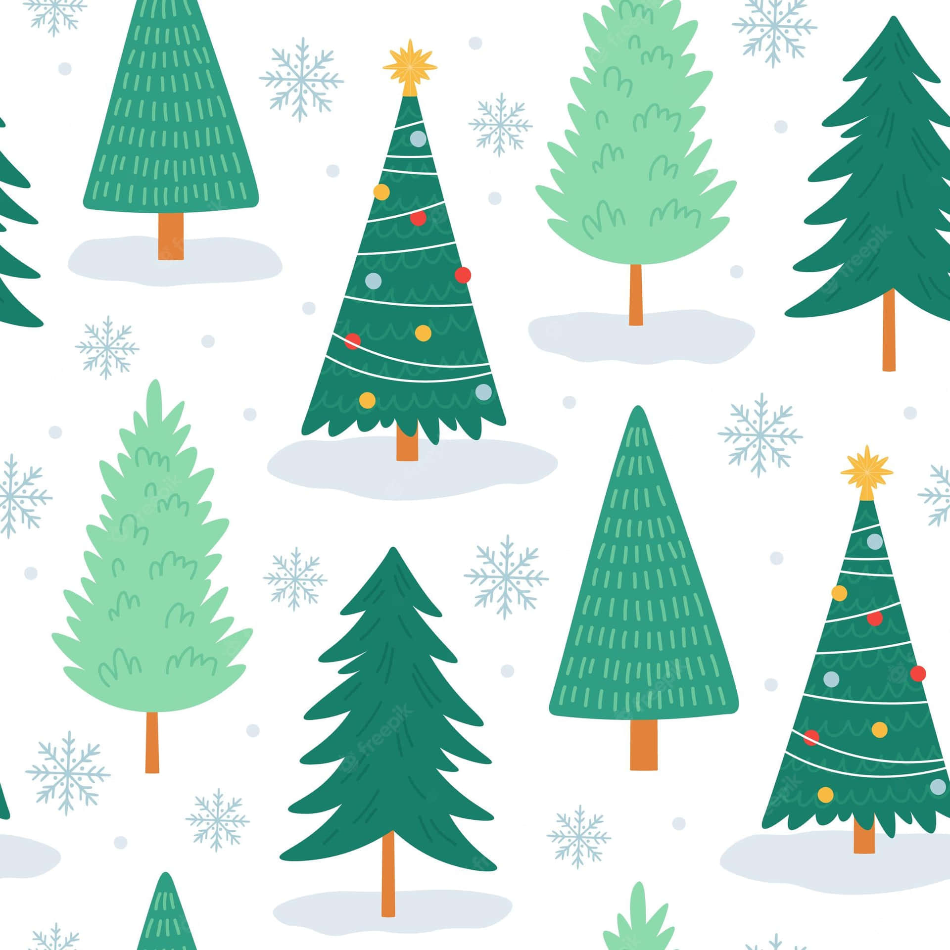 Celebrate This Christmas With A Cute Festive Tree. Background