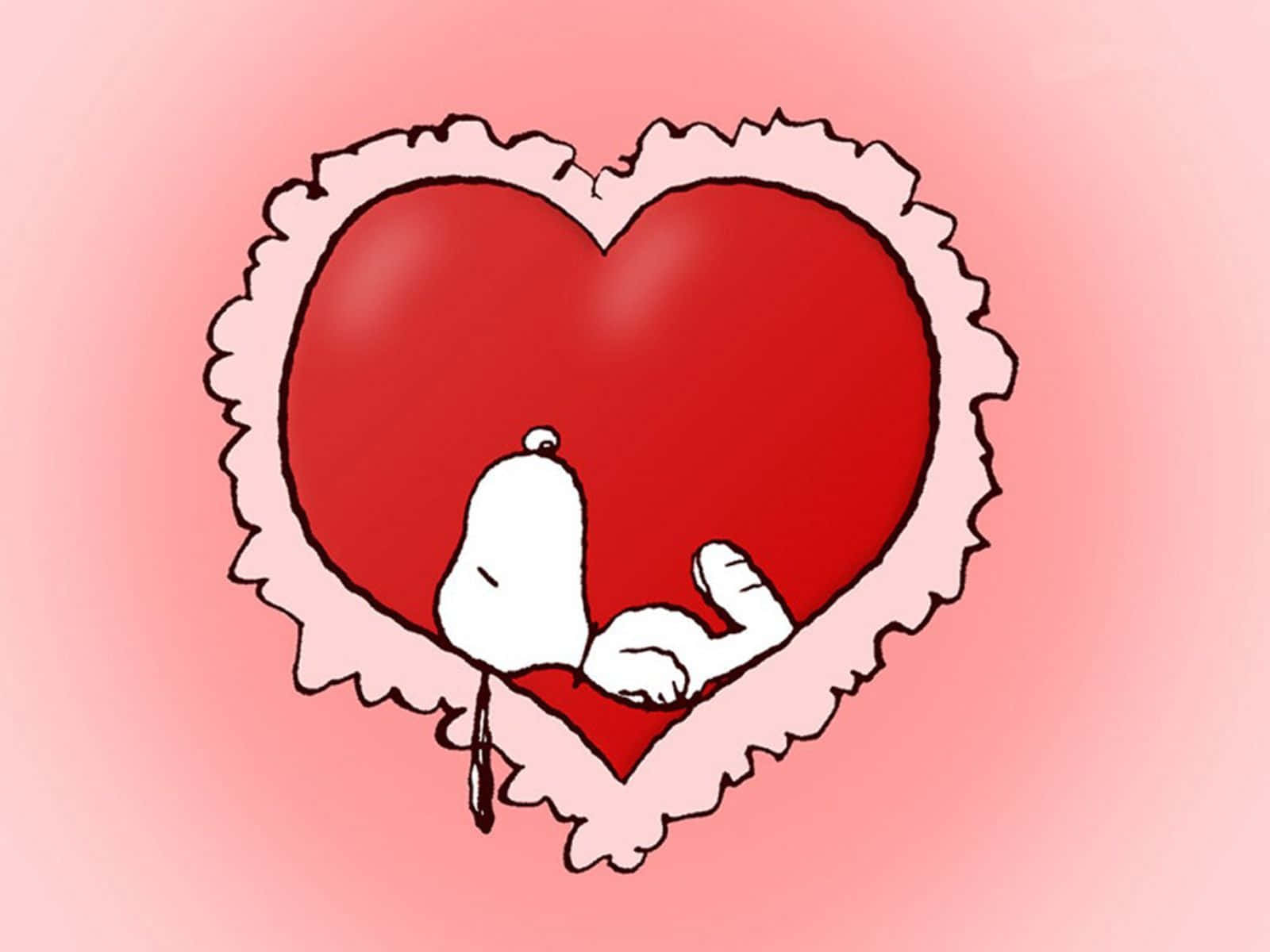 Celebrate Valentine's Day With Snoopy Background