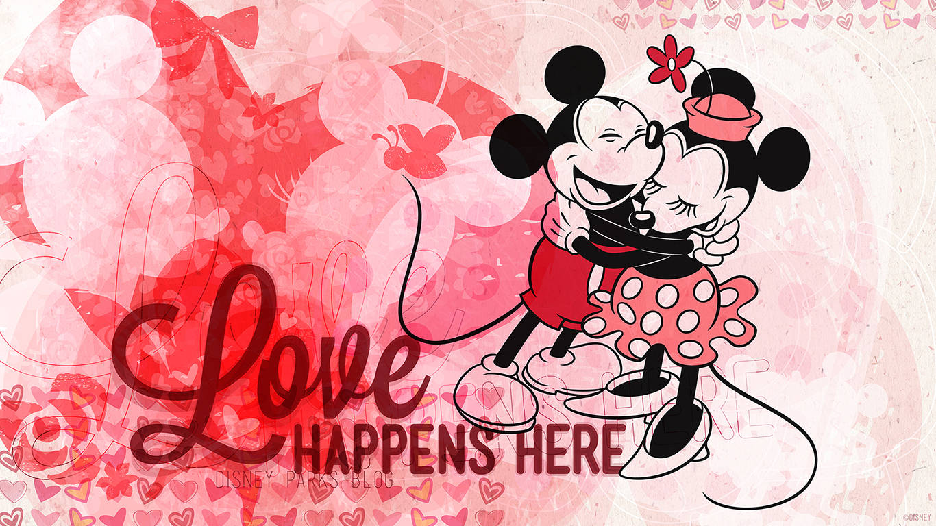 Celebrate Valentine's Day With The Iconic Couple Minnie And Mickey Mouse!