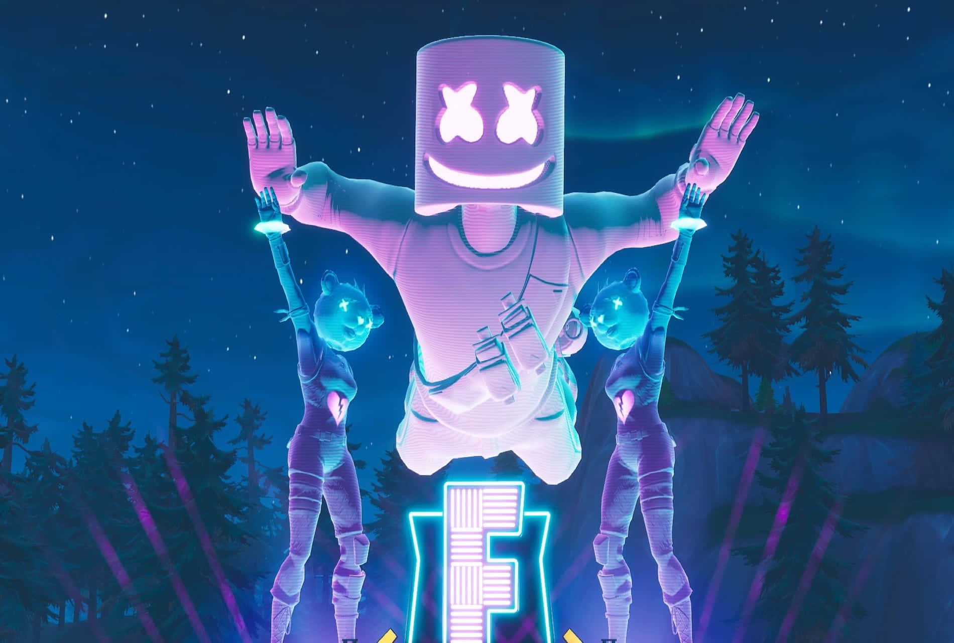 Celebrate Victory Royale With Marshmello In Fortnite! Background