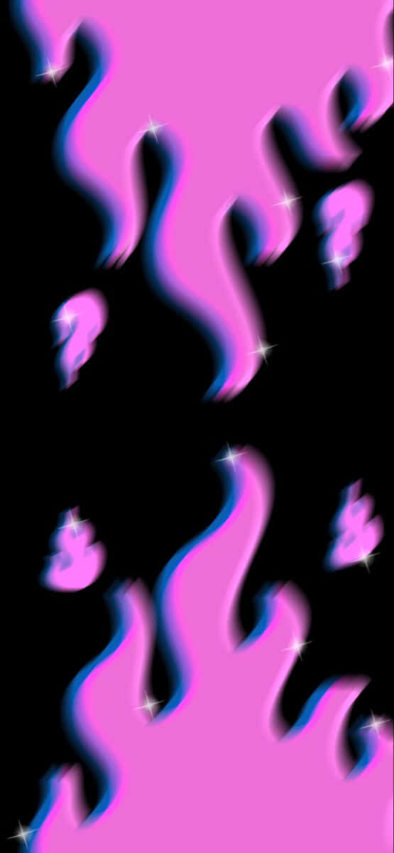 Celebrate With Pink Flames! Background