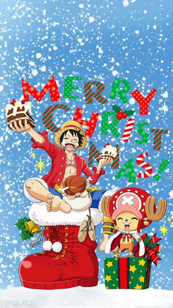 Celebrate With These Christmas Anime Boys! Background