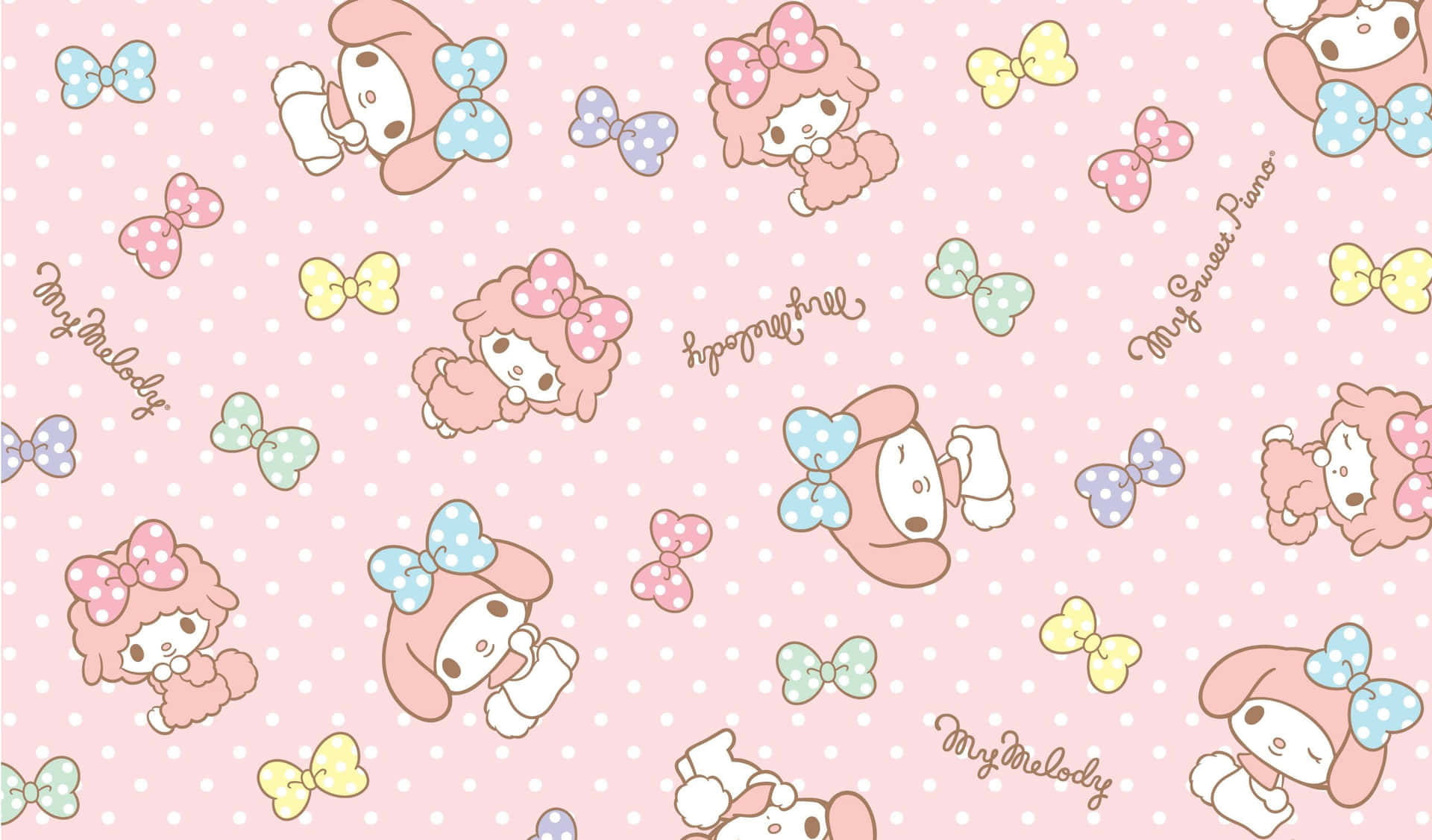 Celebrate Your Desk Space With My Melody Desktop Background