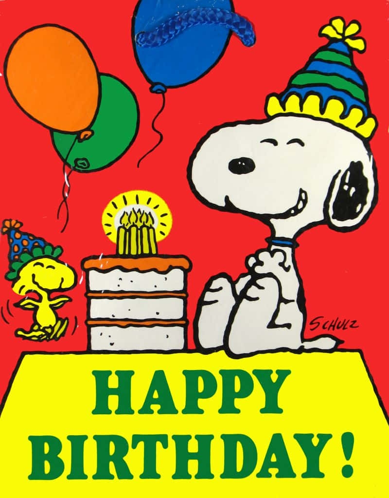 Celebrate Your Special Day With Charlie Brown Background