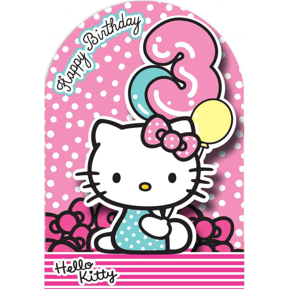 Celebrate Your Special Day With Hello Kitty Background