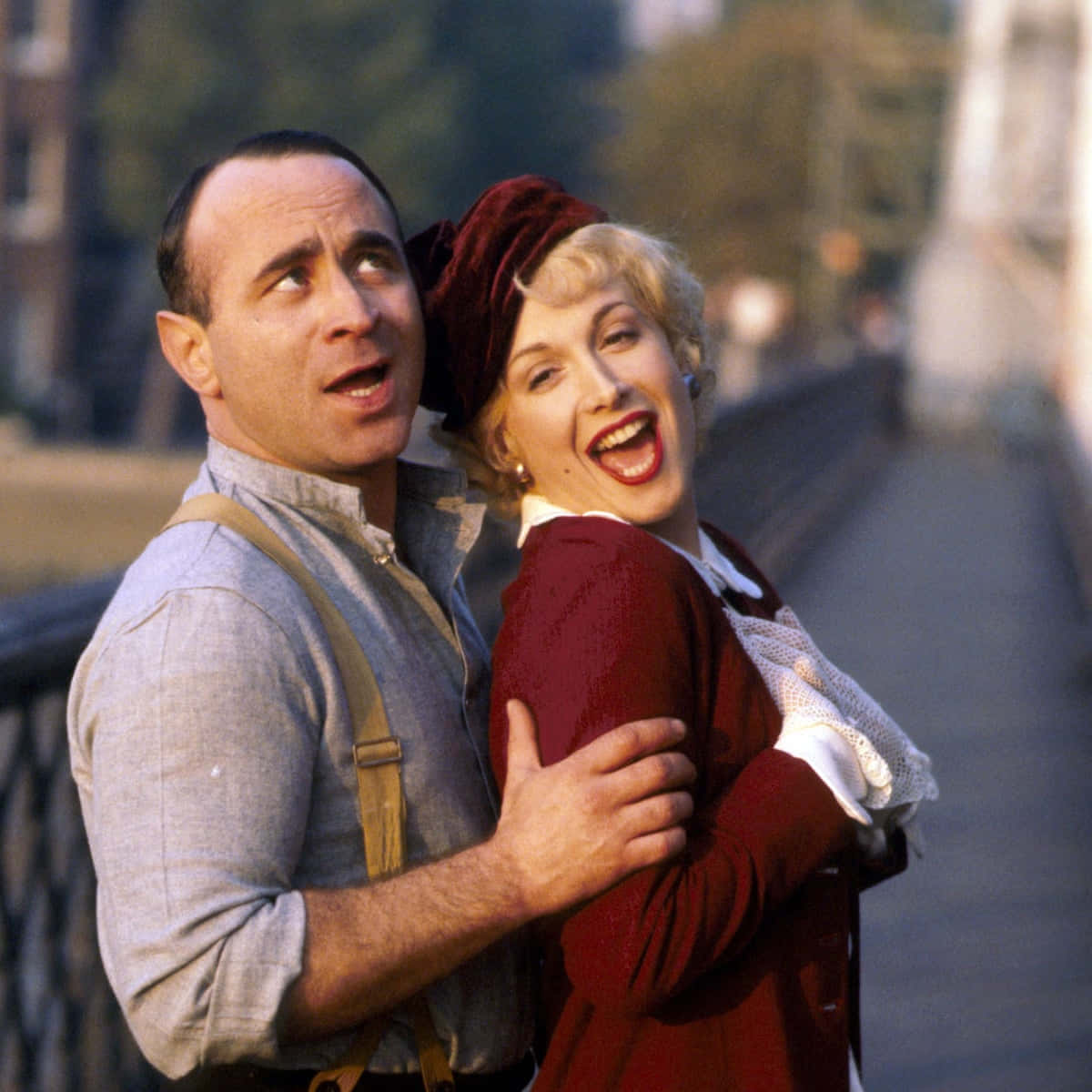 Celebrated Actor Bob Hoskins In A Reflective Mood Background