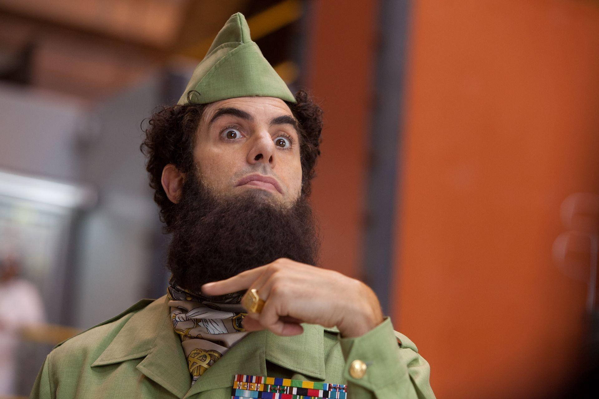 Celebrated Actor Sacha Baron Cohen In 'the Dictator' Character