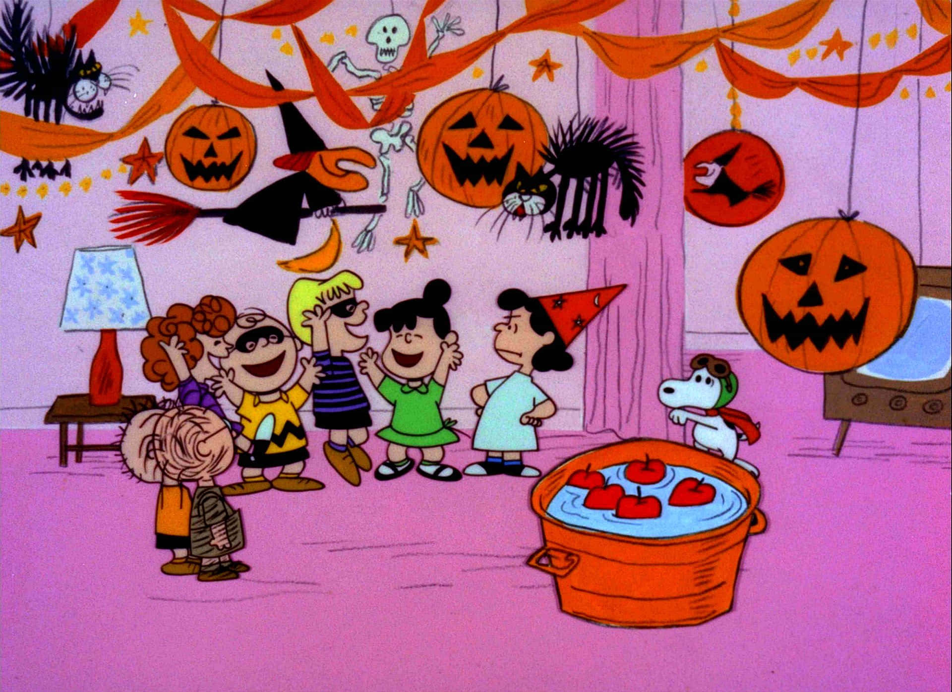Celebrating A Spooky Peanuts Halloween! Background