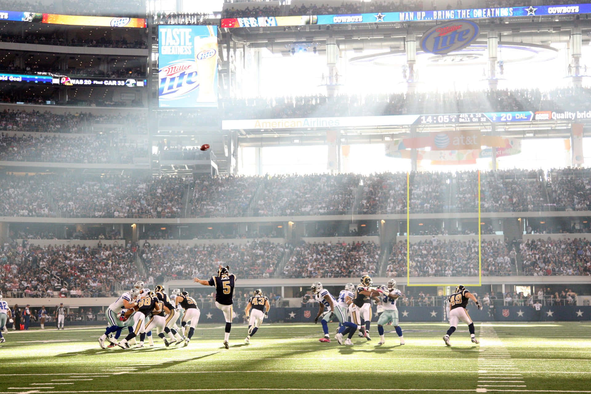Celebrating A Successful Season: Dallas Cowboys Players Background