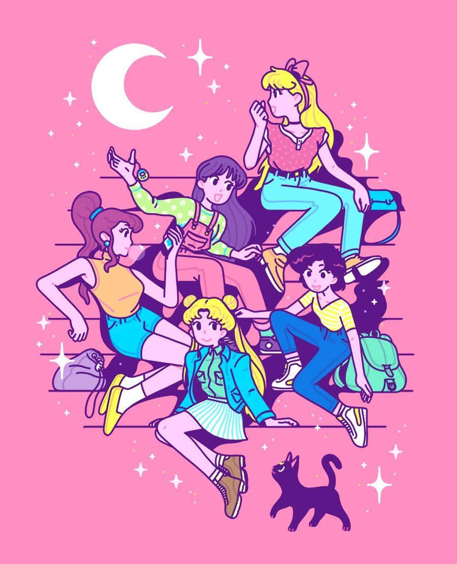 Celebrating Aesthetic Sailor Moon Background