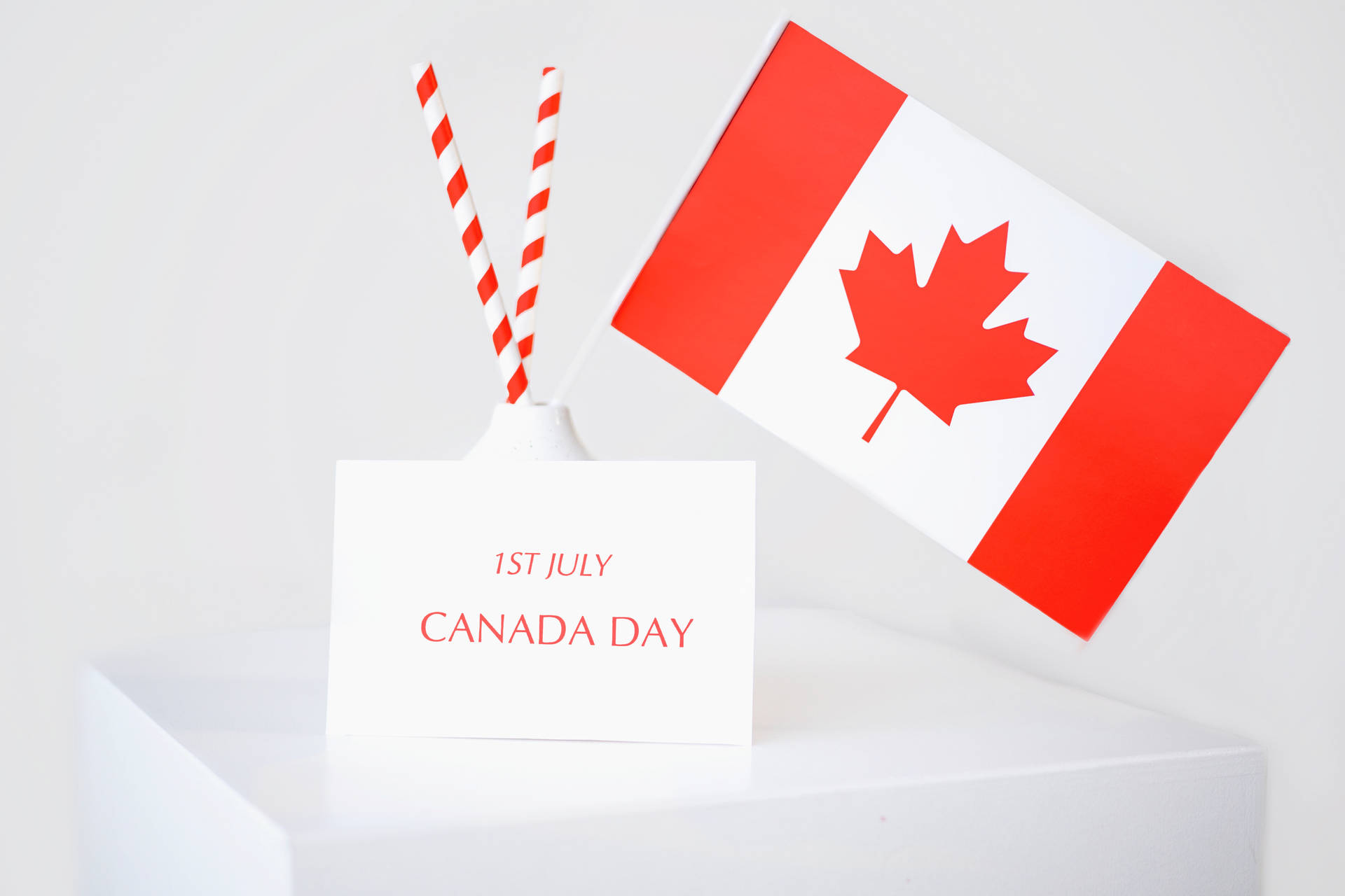 Celebrating Canada Day With Heart And Pride Background