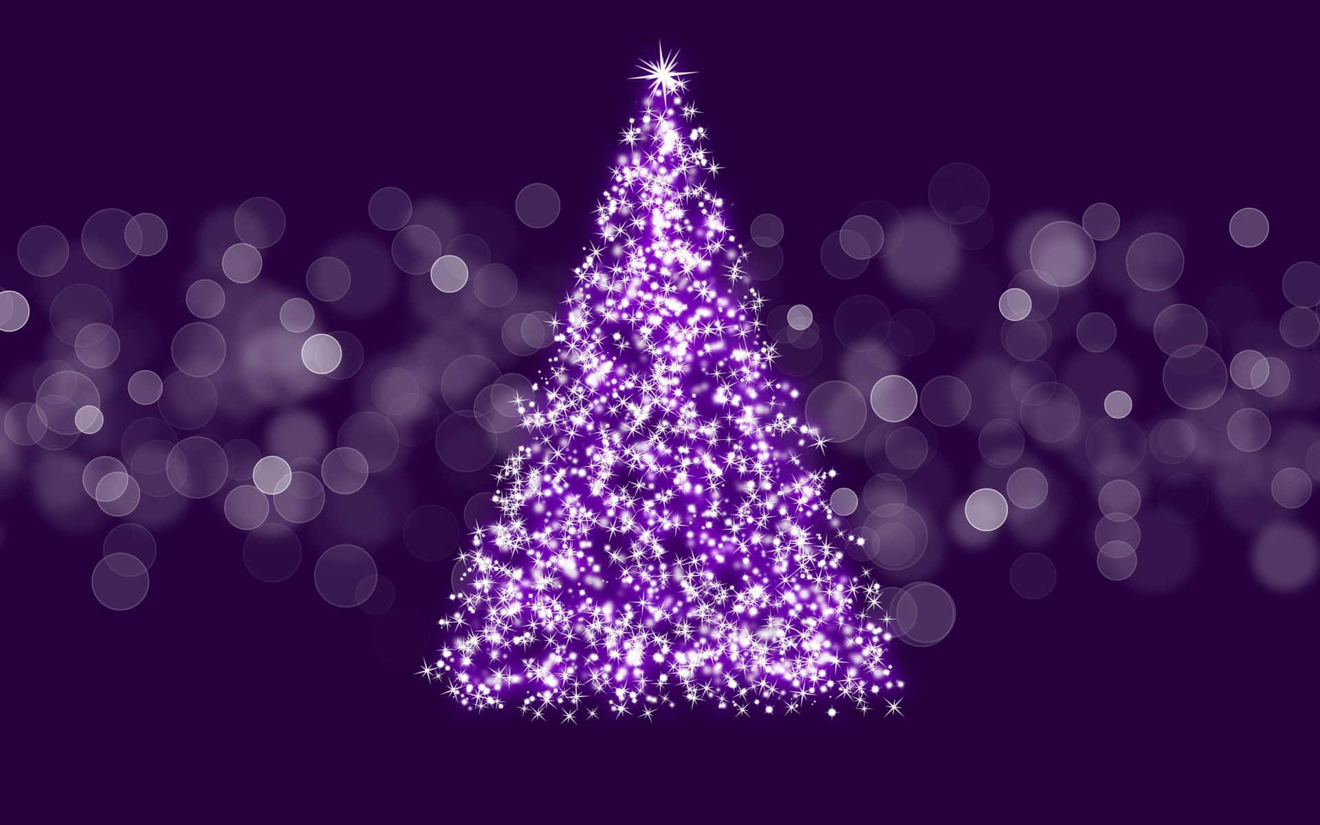 Celebrating Christmas In Style With A Soft Purple Glow Background