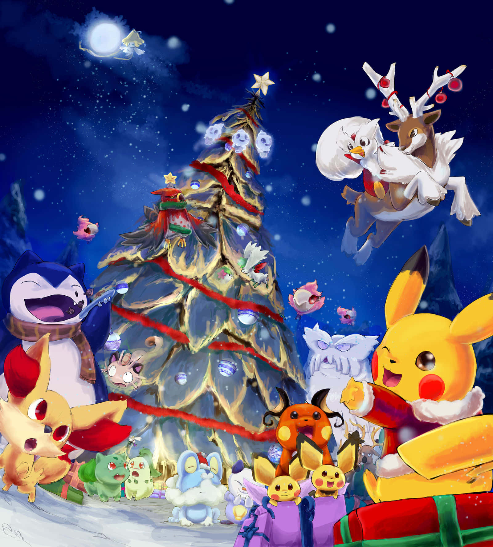 Celebrating Christmas With Pokemon