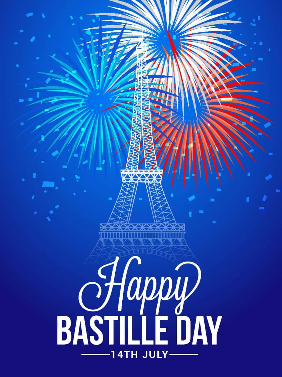 Celebrating Freedom On Bastille Day Background
