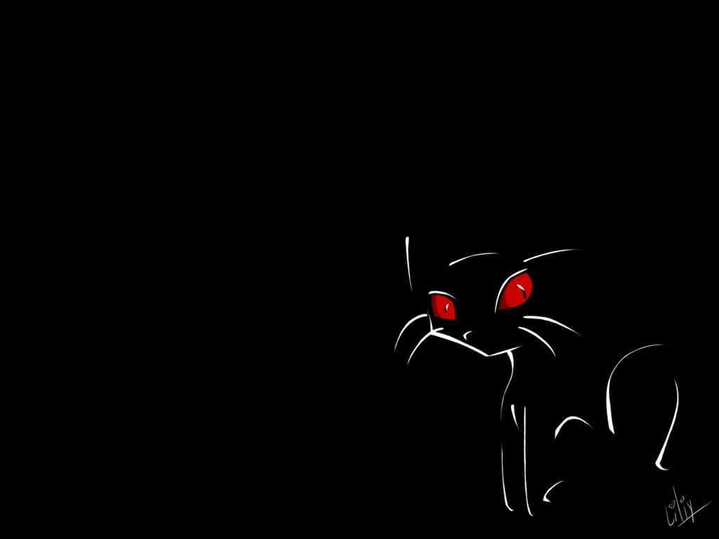Celebrating Halloween With A Classic Black Cat Background