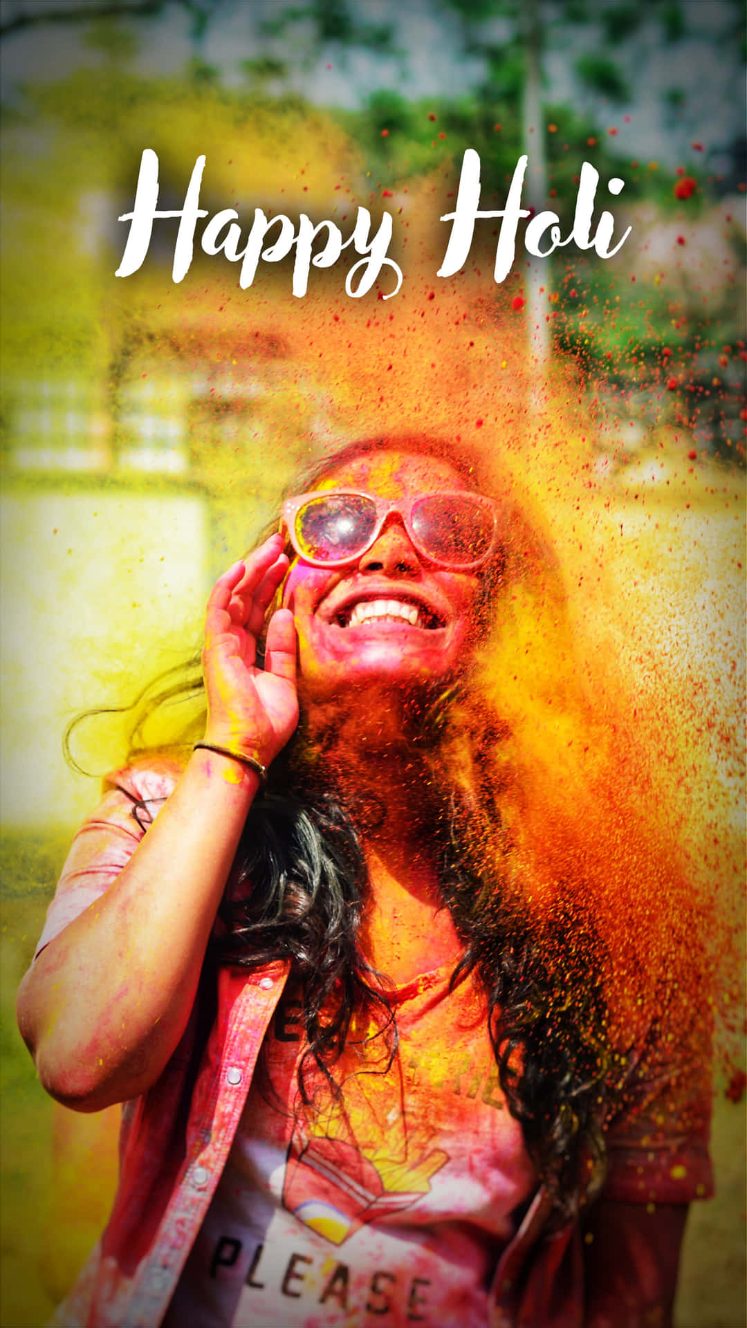 Celebrating India's Most Vibrant Festival - Holi Background