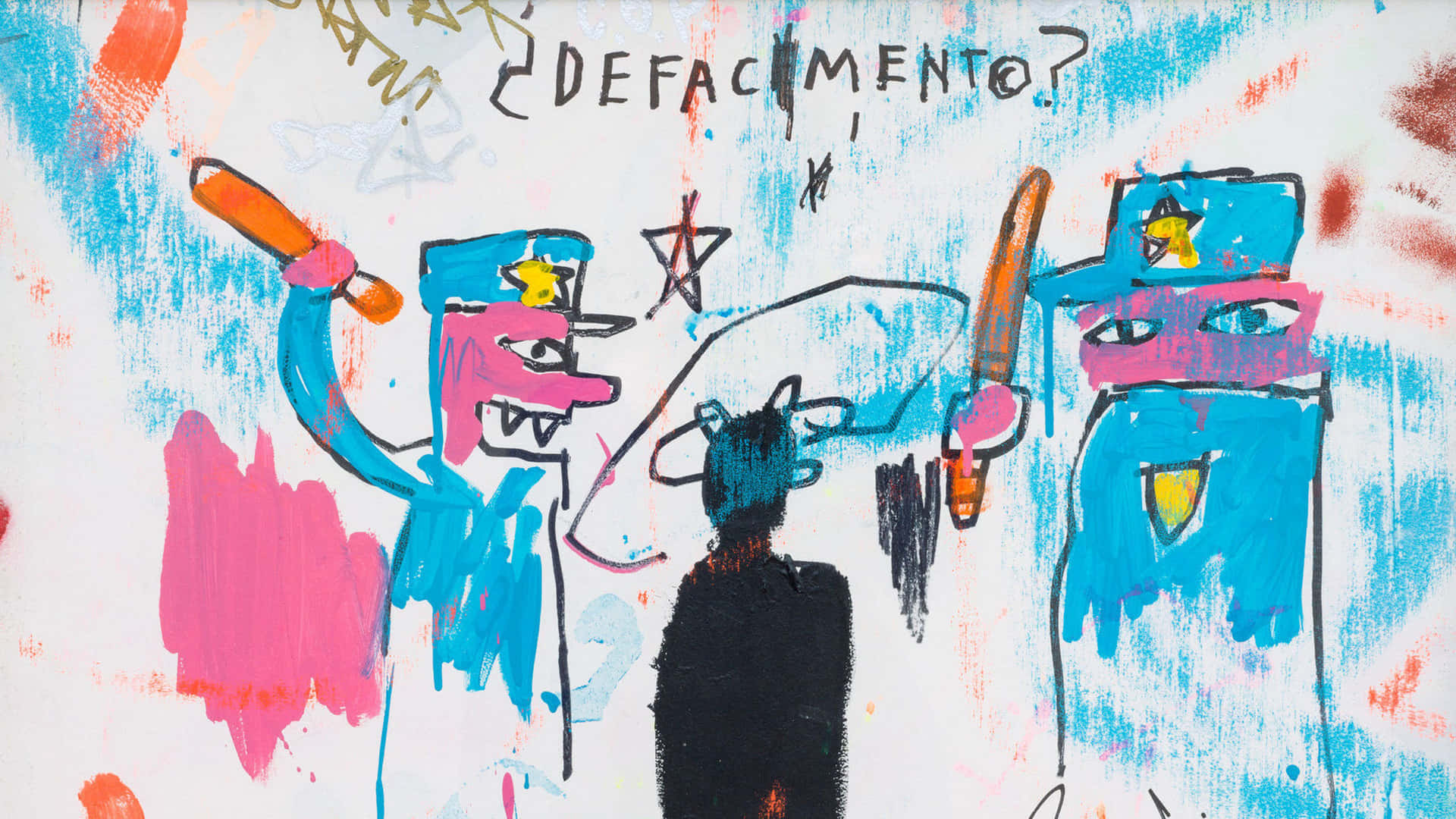 Celebrating Jean-michel Basquiat's Iconic Artwork Background